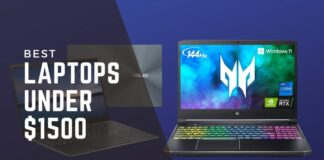 LAPTOPS UNDER $1500