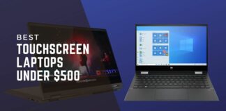 best-touchscreen-laptops-under-$500